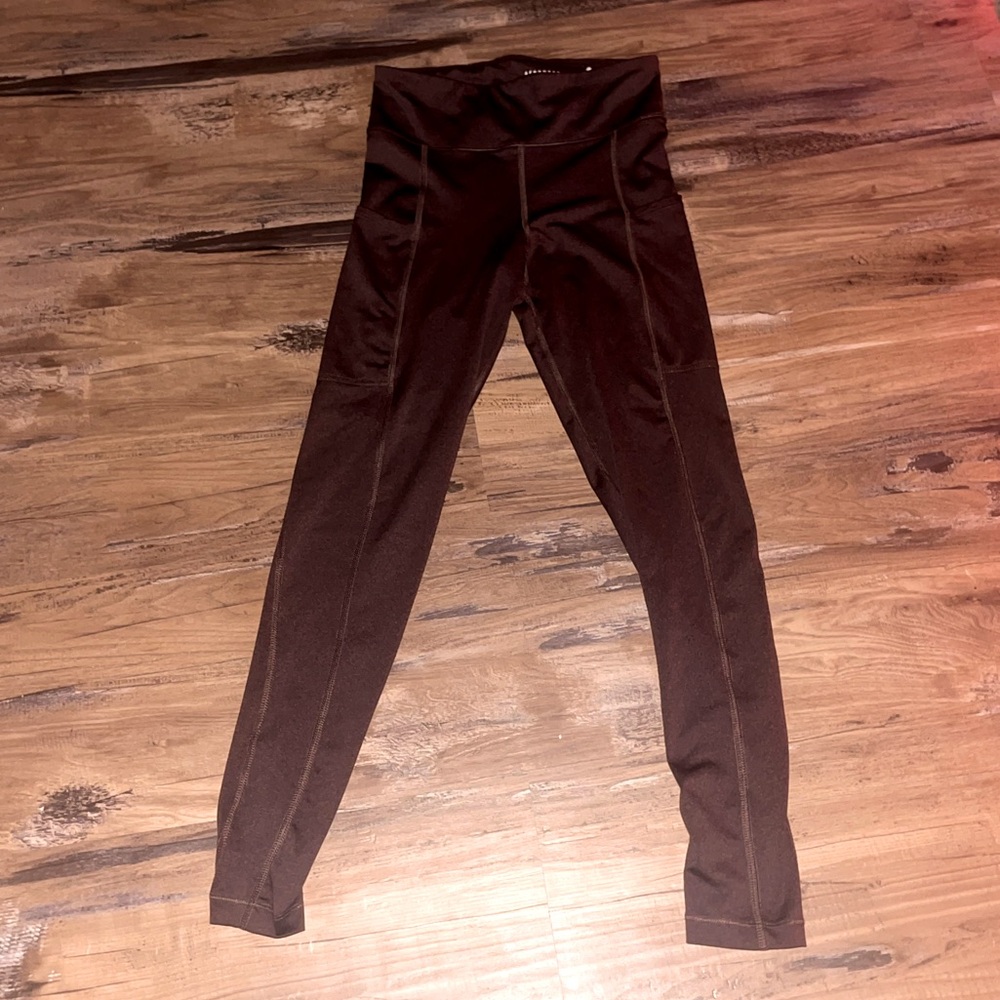 maroon aeropostal leggings, size small, womens, maroon